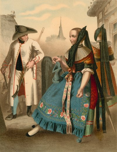 Deutsche Tracht, Braunschweig von Albert Kretschmer